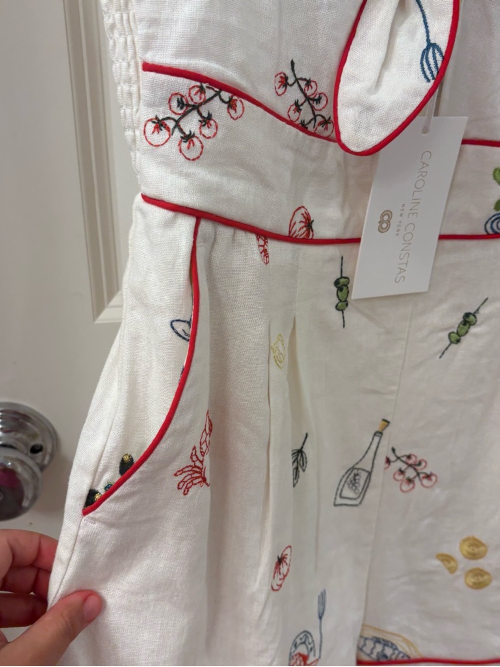 NWT Caroline Constas White Romper
embroidered size small - Picture 11 of 11